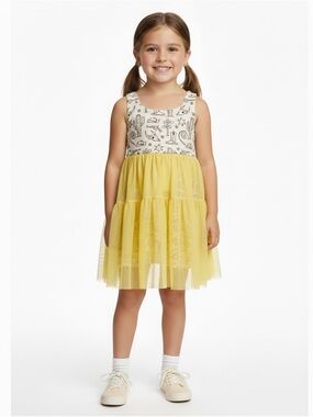 Boutique Girls 3T Western Cowgirl Dress Mesh Activewear Custom Print NWOT